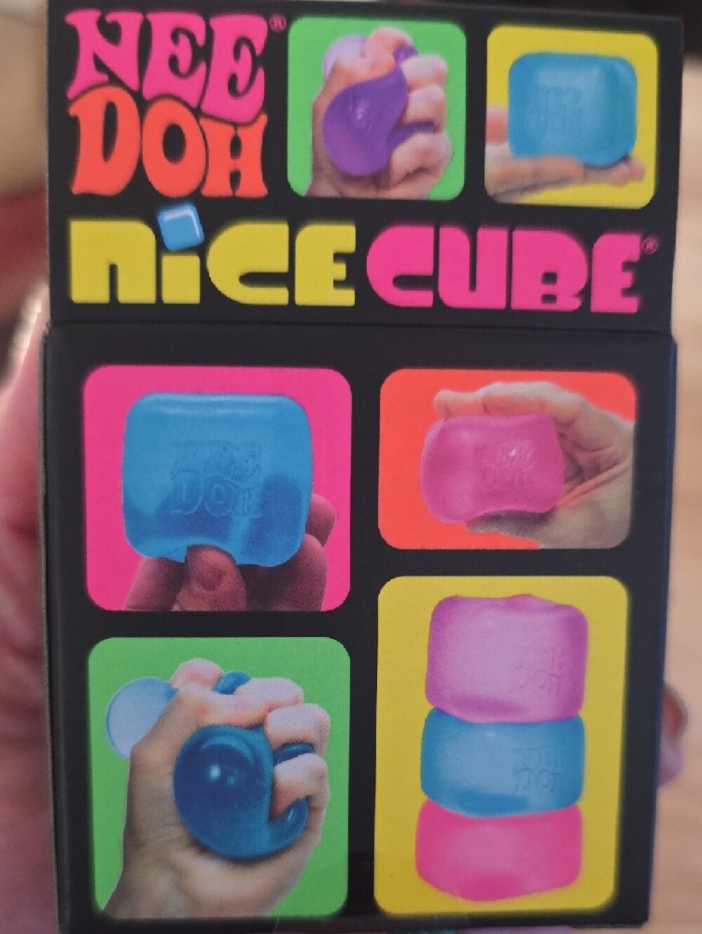 ✨NEW✨NeeDoh Nice Cube - Blue Squishy Hard To Find! - Picture 4 of 4